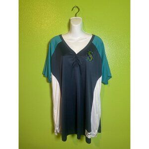 Seattle Mariners Womens Cool Base V-Neck Shirt 2X Majestic Fashion 100% Polyeste